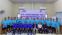Khai mạc giai đoạn 2 khóa học HLV chứng chỉ A của AFC/VFF tại Huế